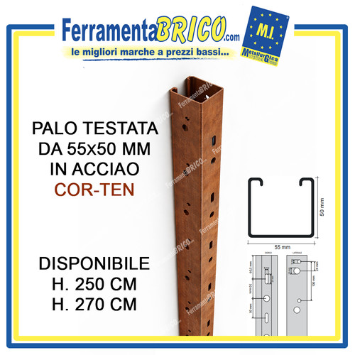 Palo testata 55x50 - palo,