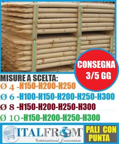 Pali legno pino palo - legno, di