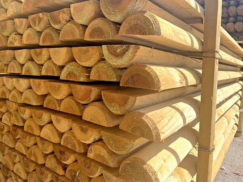 Mezzi pali legno pino - legno, di